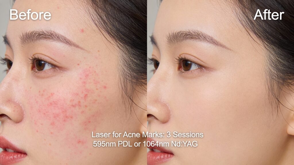 Laser for acne marks, How to Get Rid of Red Acne Marks (PIE): The Dermatologist’s Protocol