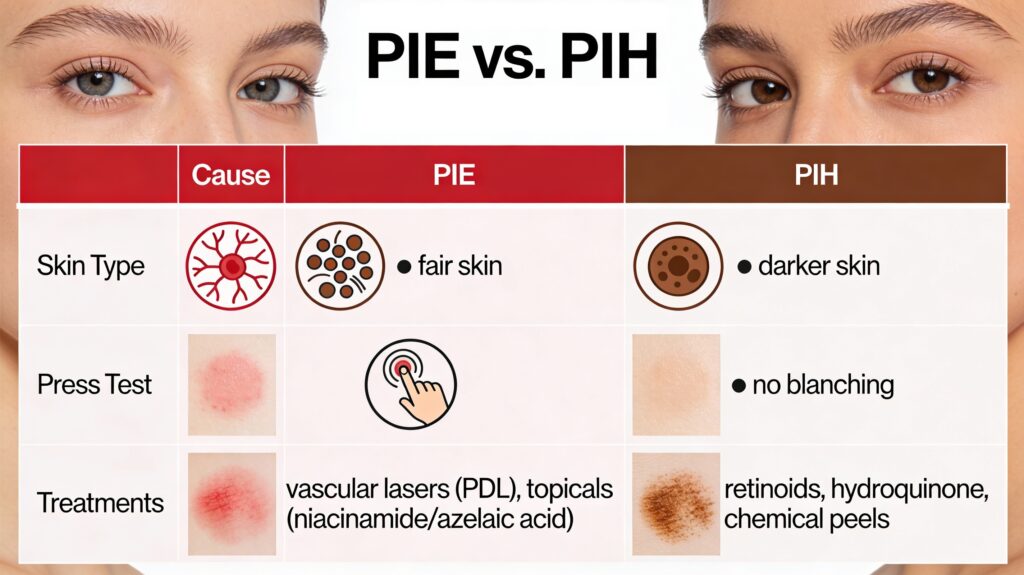 How to Get Rid of Red Acne Marks (PIE): The Dermatologist’s Protocol
