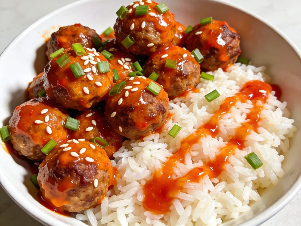 HelloFresh meatball recipe, HelloFresh Firecracker meatballs copycat